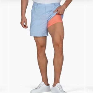 Birddogs Boom For Your Boomstick light Blue Lined 7in inseam Shorts Size Med